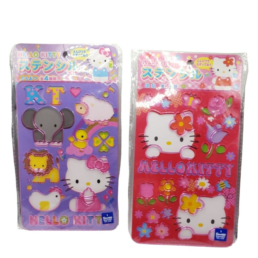 Epoch Sanrio 2017 Hello Kitty Stencil  HALLOKITTY Drawing‎ pencil Art Crafts